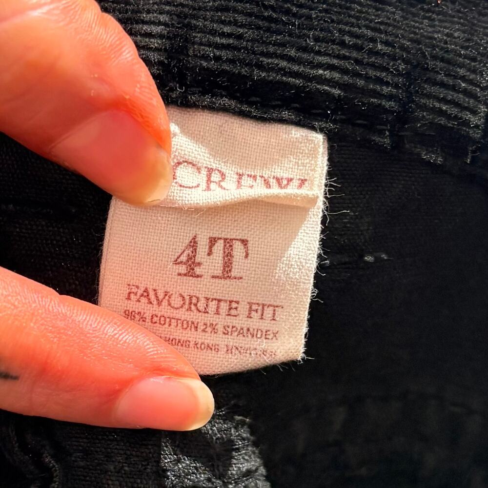 J.Crew Black Corduroy Bootcut Pants - Size 4 Tall - Picture 7 of 9